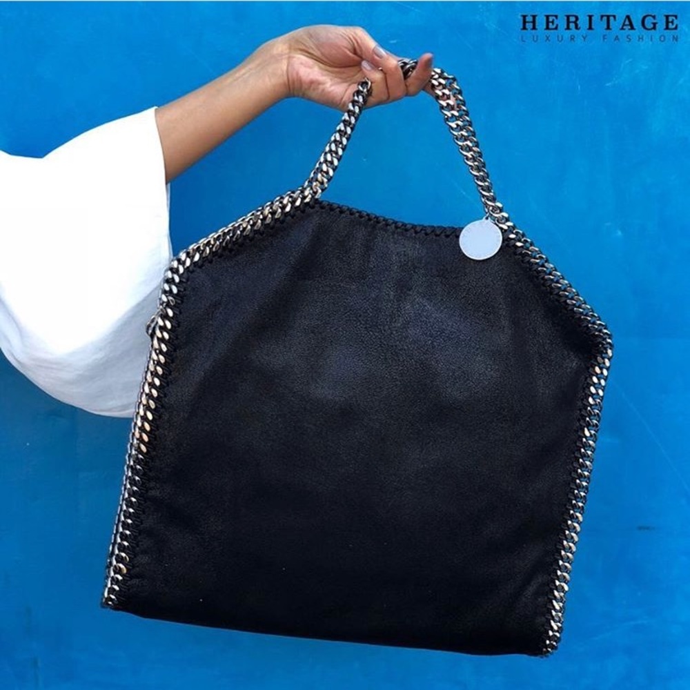 Stella McCartney Falabella shaggy deer foldoverbag